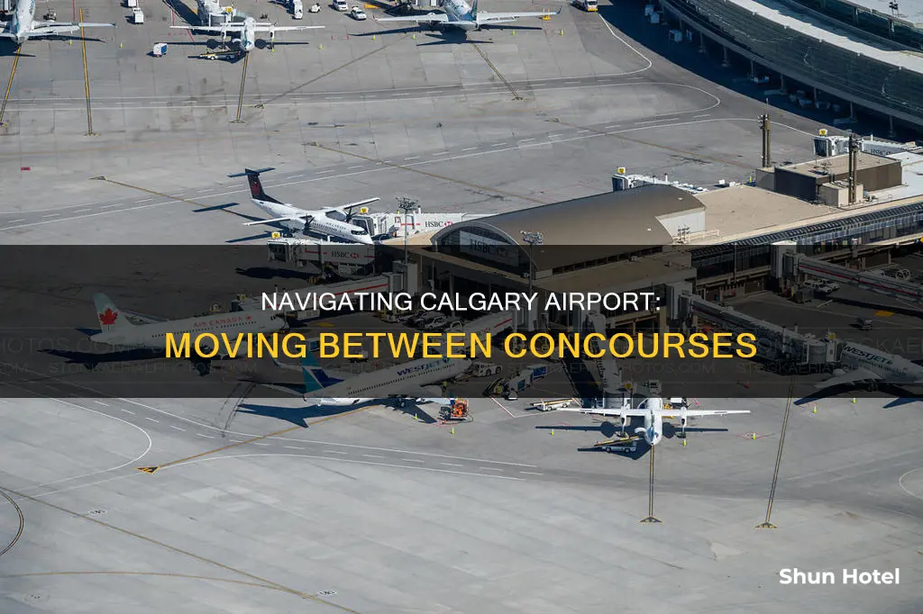 can you go between concourses calgary airport