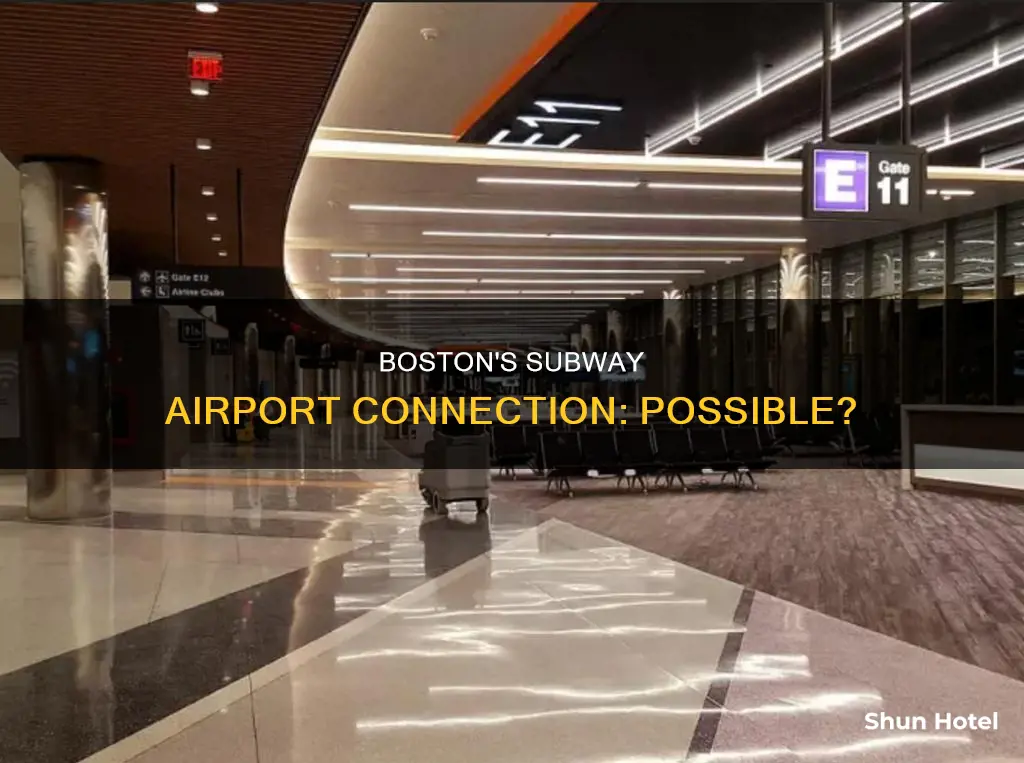 can you go by subway from boston to airport
