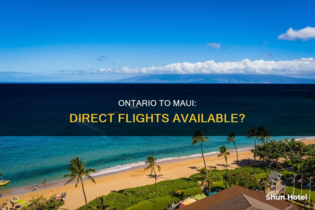 can you go direclty from ontario airport to maui