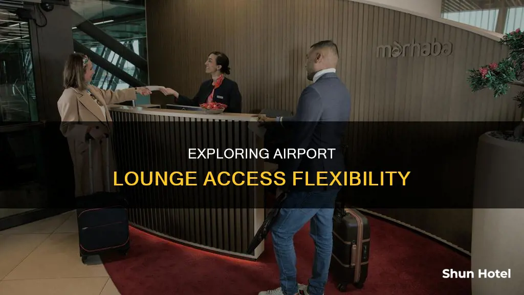 can you go in and out of airport lounge