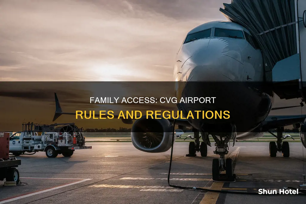 can you go in cvg airport with family