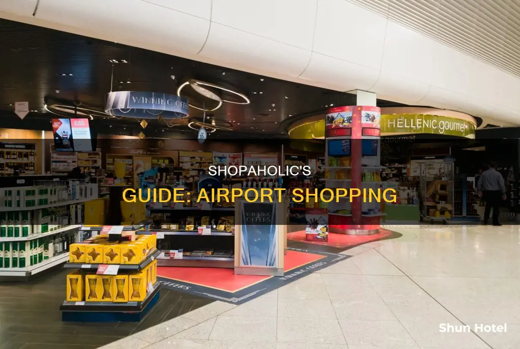 can you go shopping at the airport