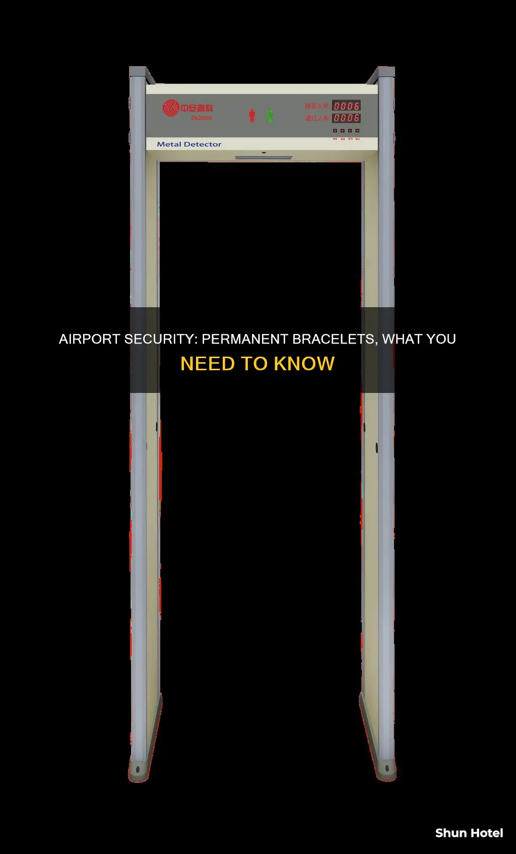 can you go through airport security with a permanent bracelet