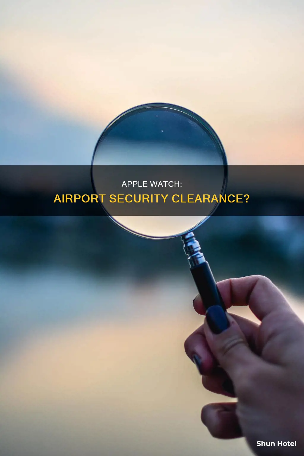can you go through airport security with apple watch