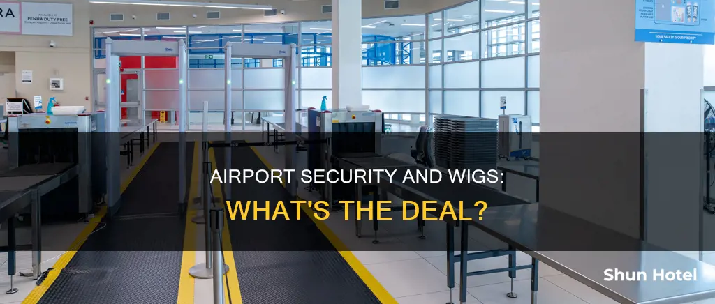 can you go through airport security with wig