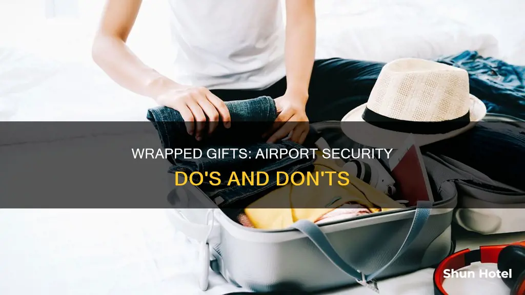 can you go through airport security with wrapped gifts