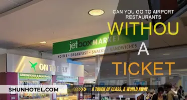 Explore Airport Dining: No Ticket Required
