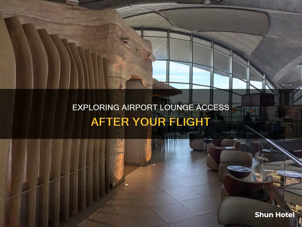 can you go to an airport lounge after your flight