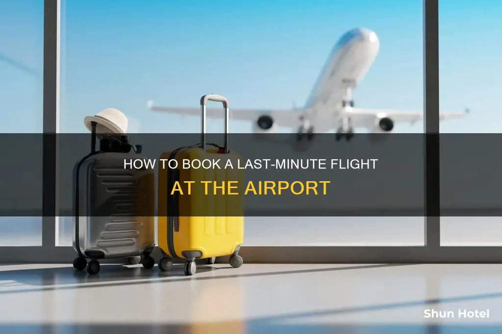 can you go to the airport and book a flight