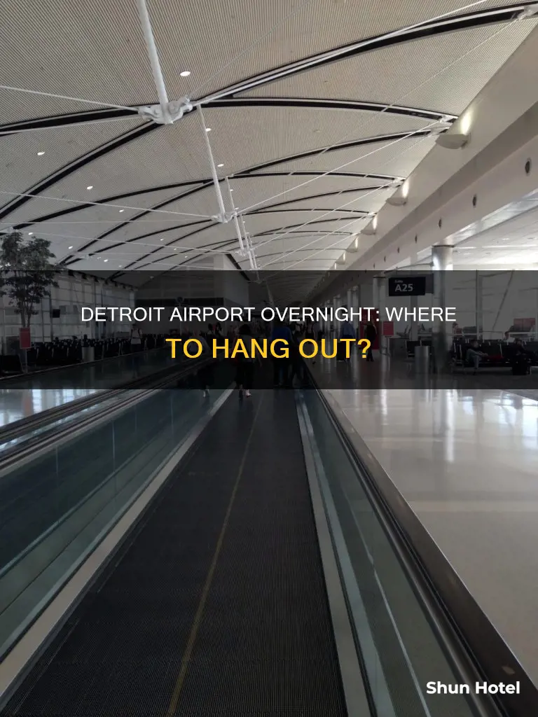 can you hang out at detroit airport overnight