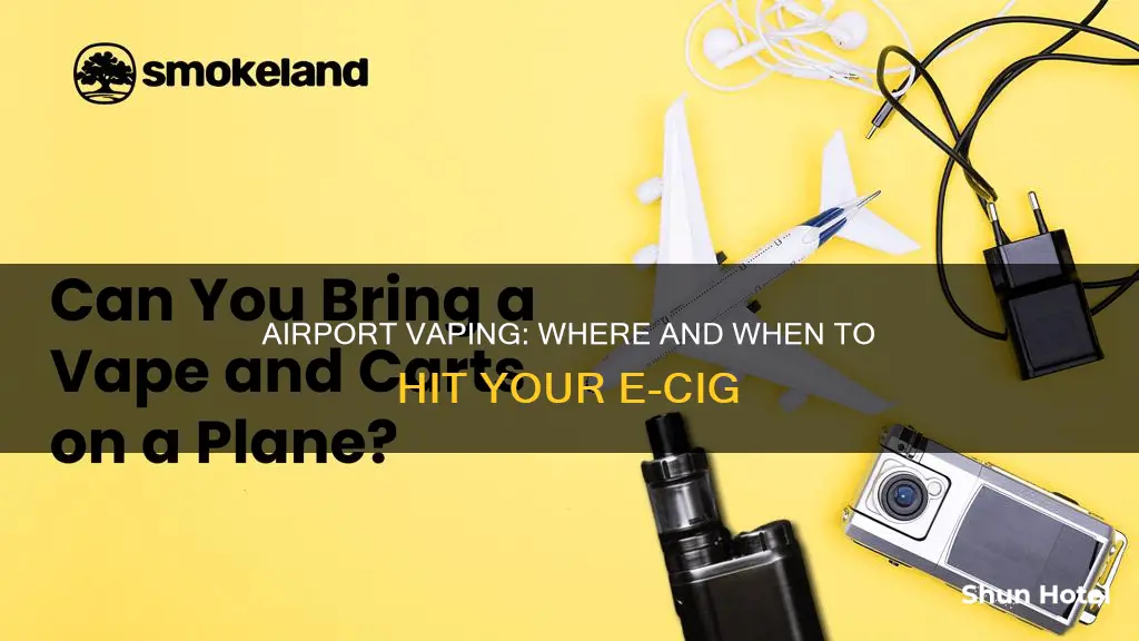 can you hit e cigs at the airport us