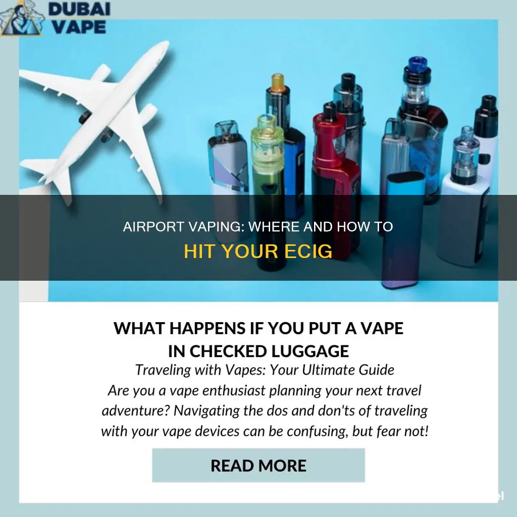can you hit ecigs at the airport