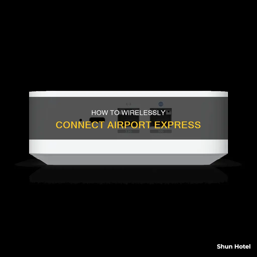 can you hook up a airport express wirelesy