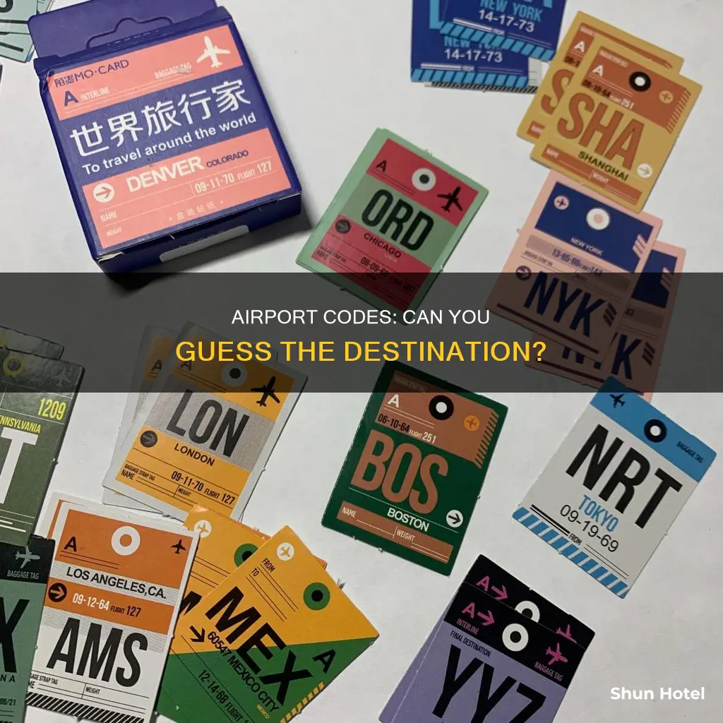 can you identify these airport codes