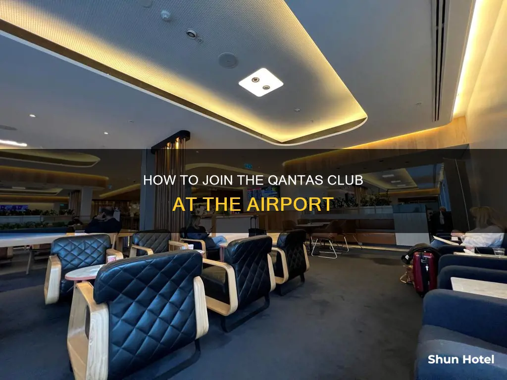 can you join qantas club at the airport