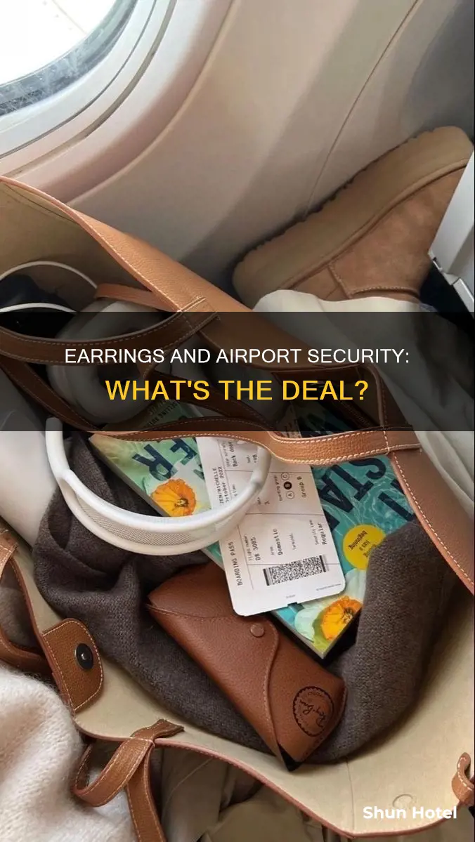 can you keep your earrings on airport