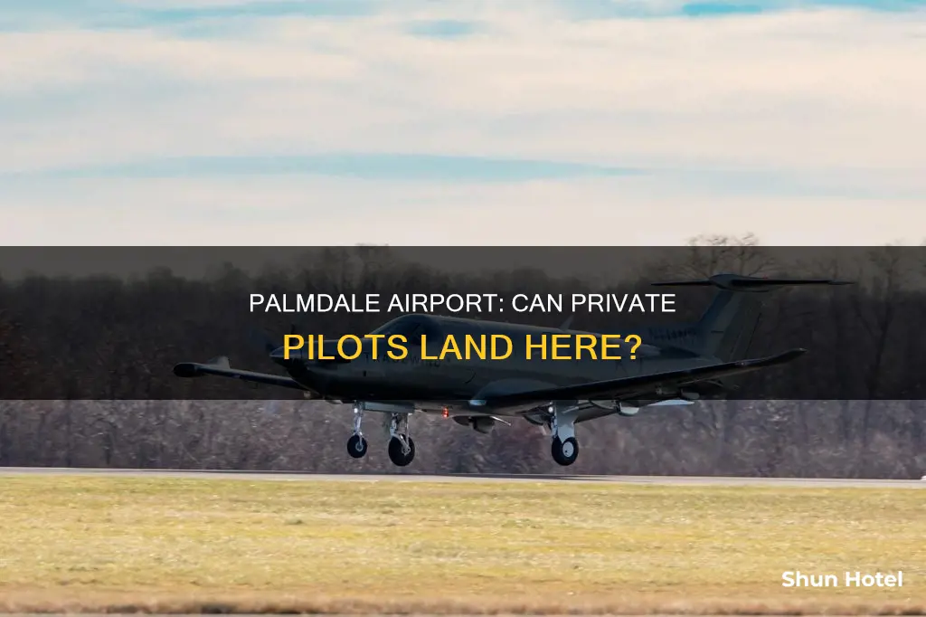 can you land a petsonal aircraft in palmdale airport