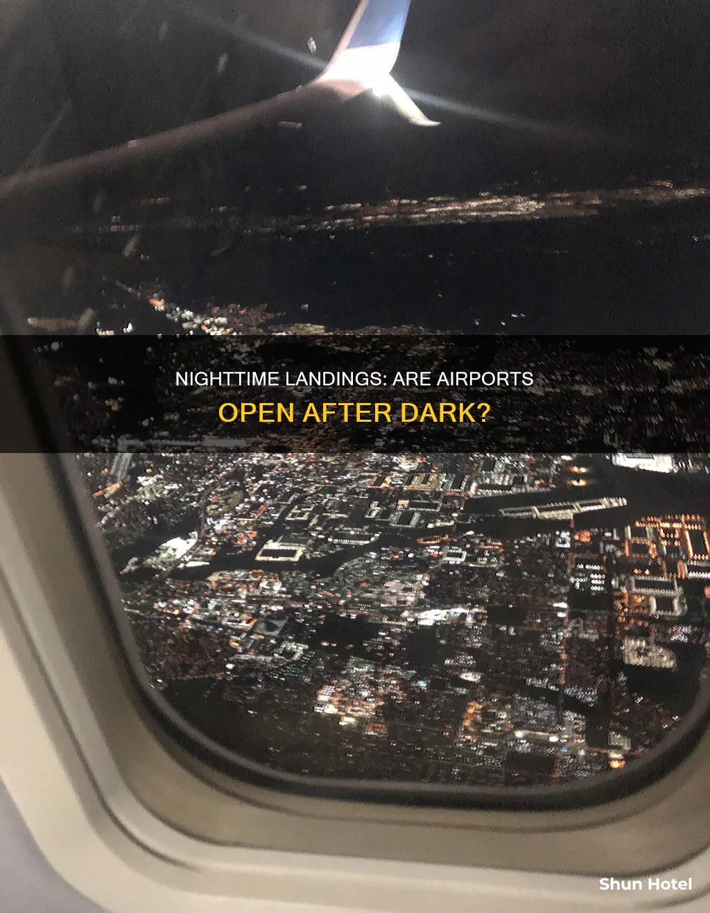 can you land at night at an airport