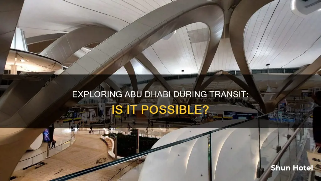 can you leave abu dhabi airport during transit