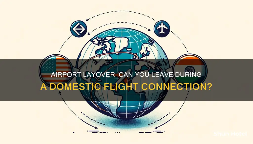 can you leave airport during layover domestic flight in india