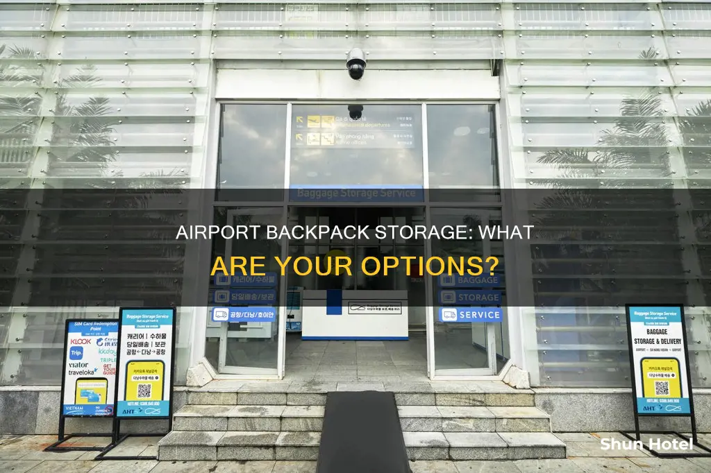 can you leave backpack in airport