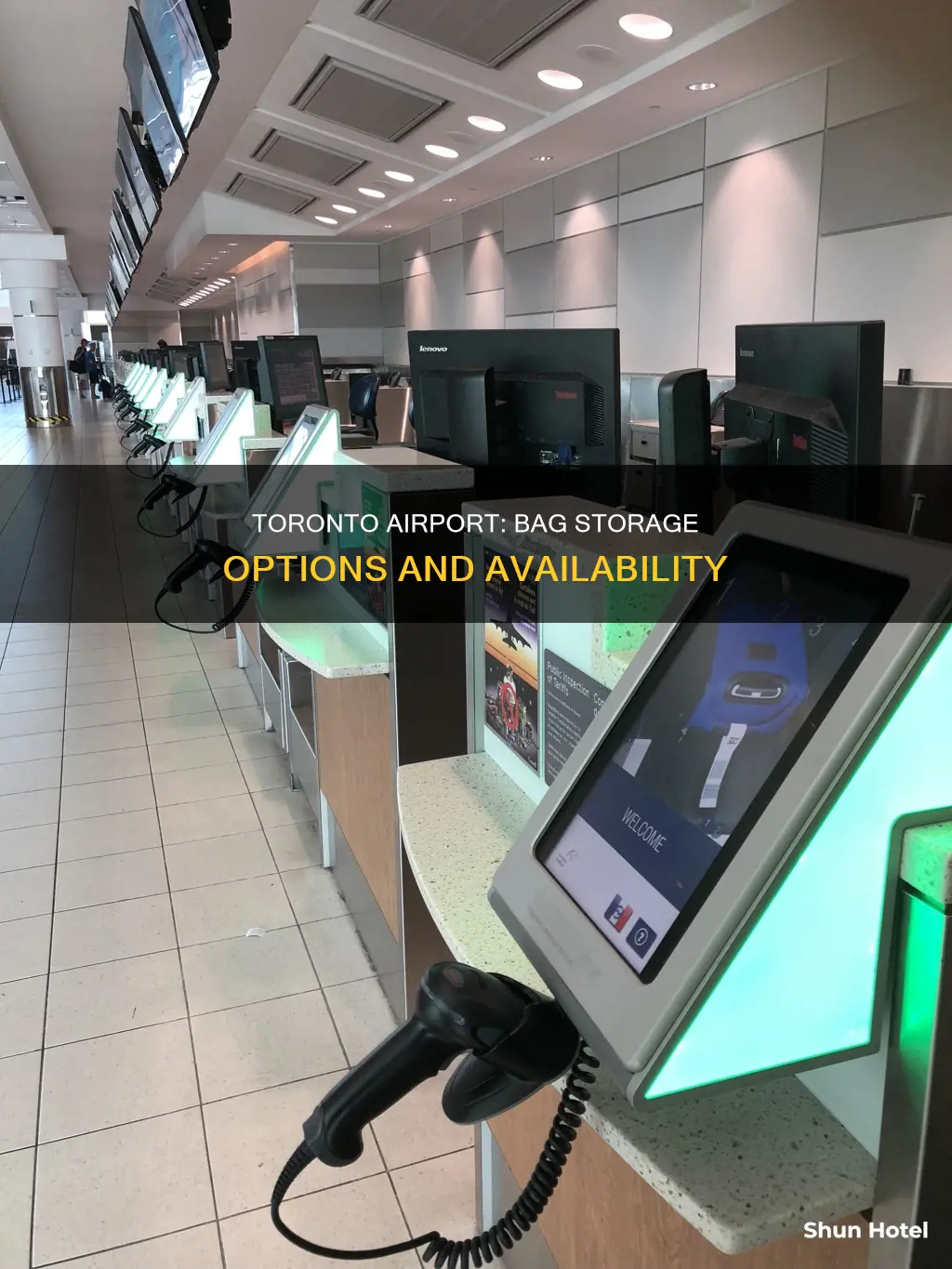 can you leave bags at the toronto airport