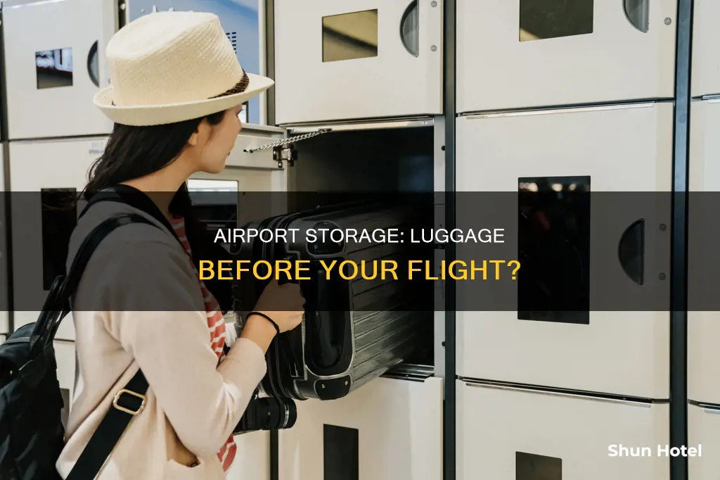 can you leave luggage at airport hours before flight
