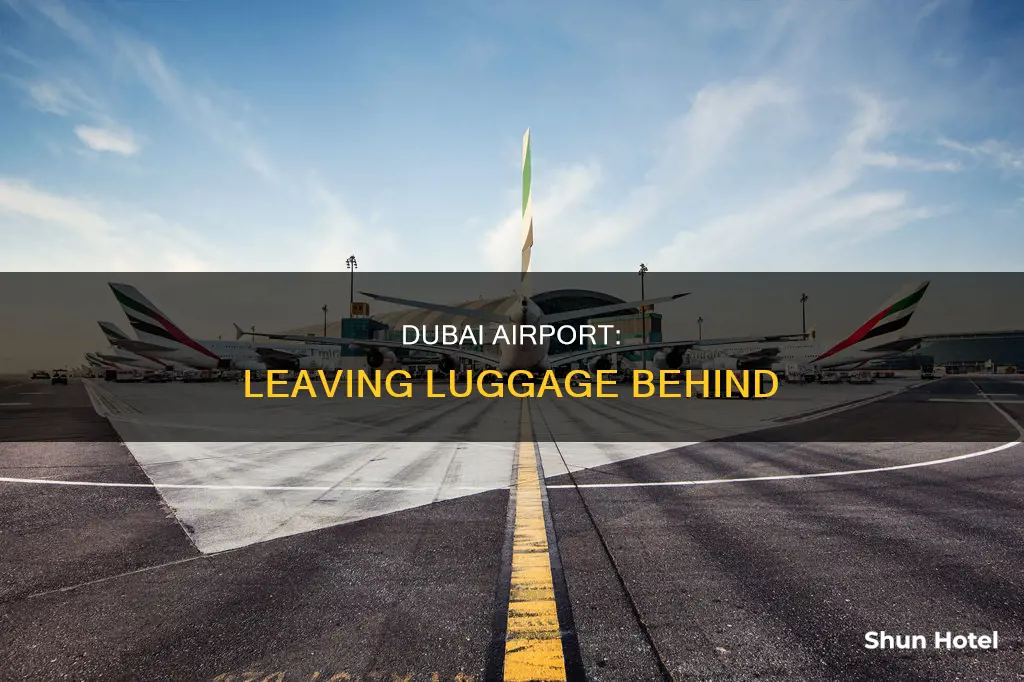 can you leave luggage at dubai airport