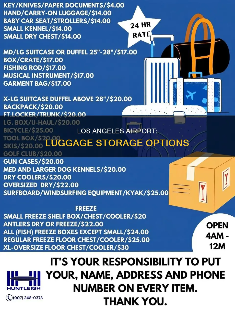 can you leave luggage at los angeles airport