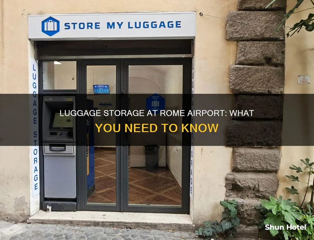 can you leave luggage at rome airport