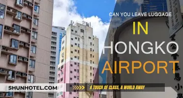 Hong Kong Airport: Leaving Luggage Behind?