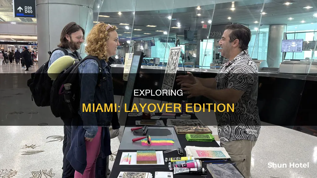 can you leave miami airport between connecting flights
