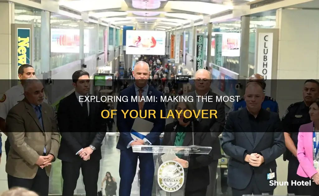can you leave miami airport on a layover
