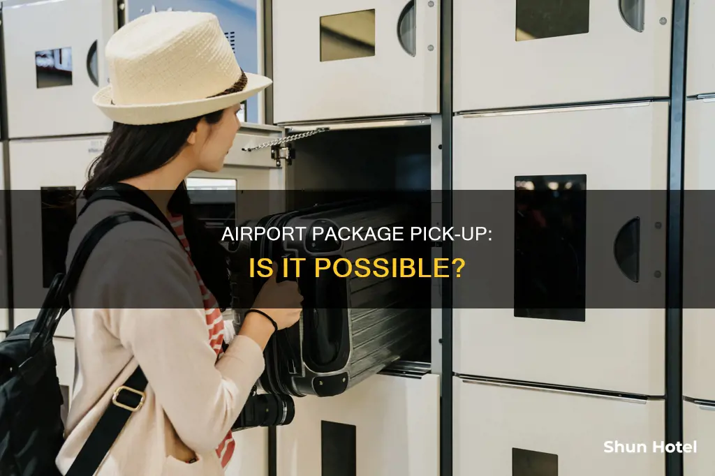 can you leave packages at an airport for pick up
