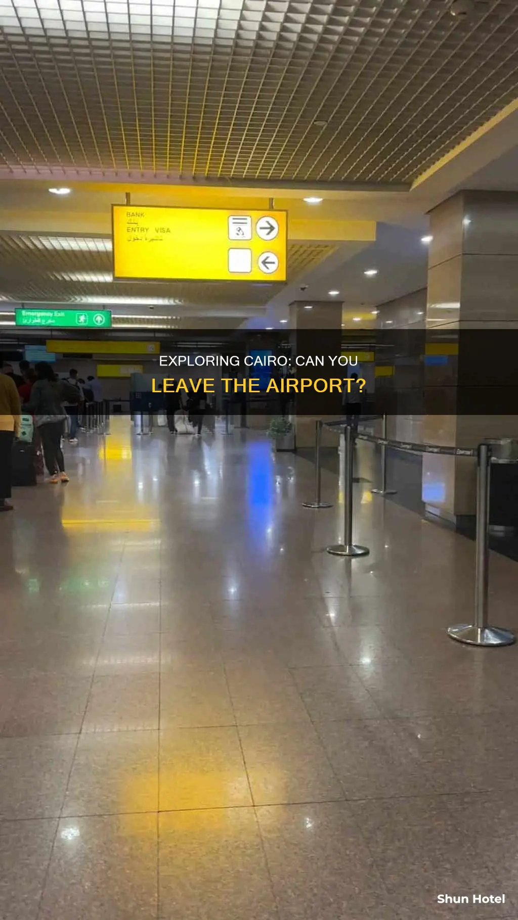 can you leave the airport in cairo