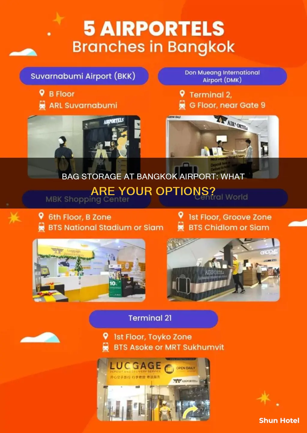 can you leave your bag at airport in bangkok