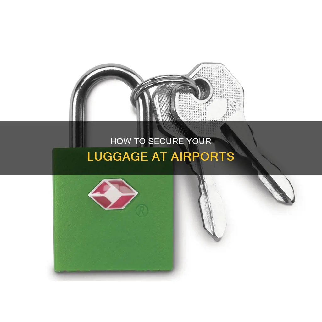 can you lock luggage at airport