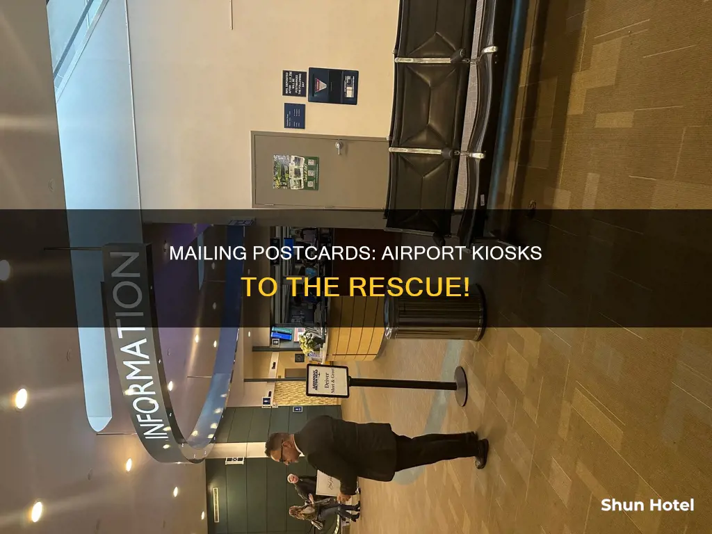 can you mail postcards from the airport