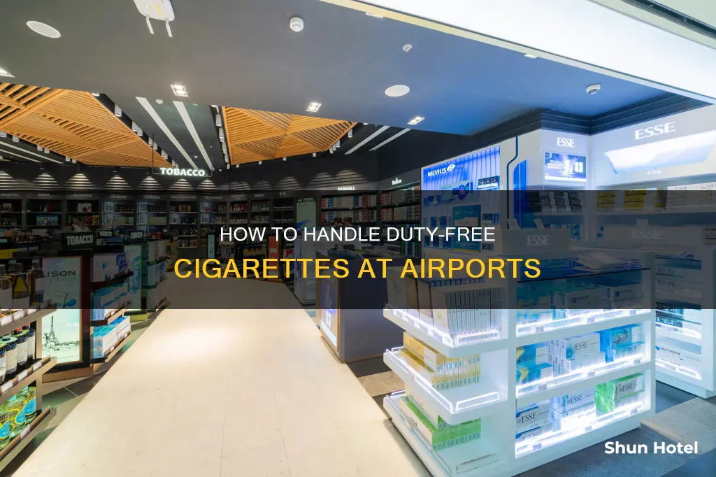 can you open duty free cigarettes at the airport