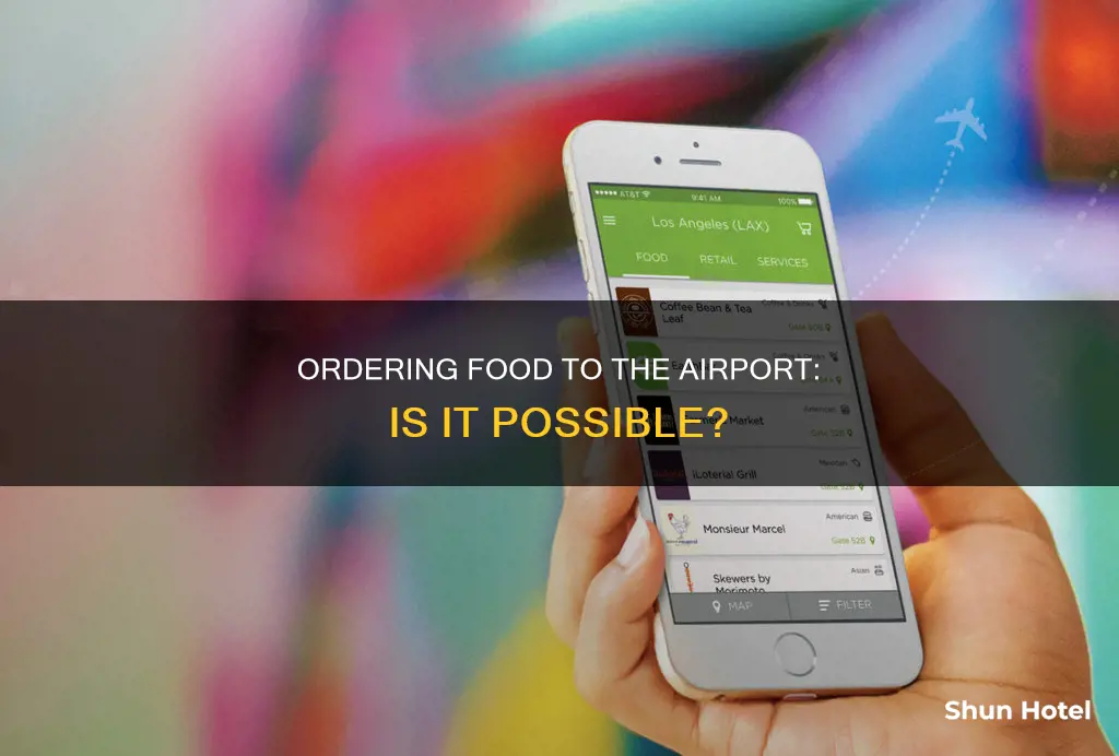 can you order food to airport