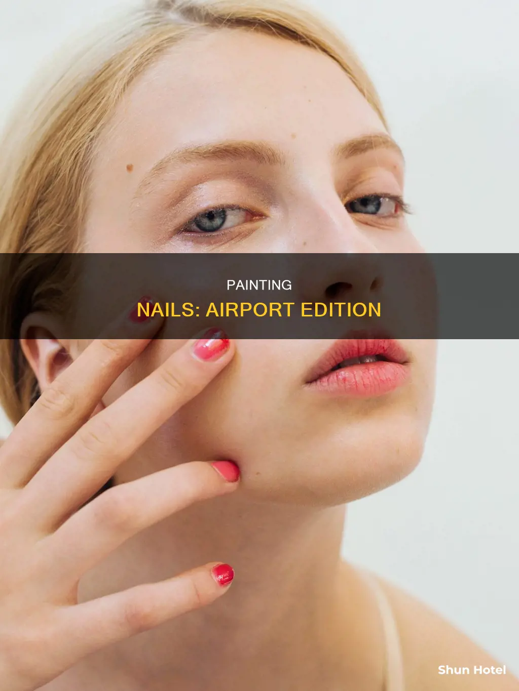 can you paint nails in the airport
