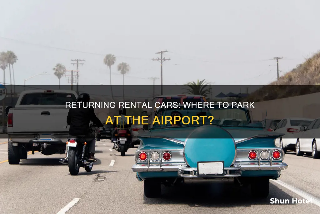 can you park at the airport car rental return