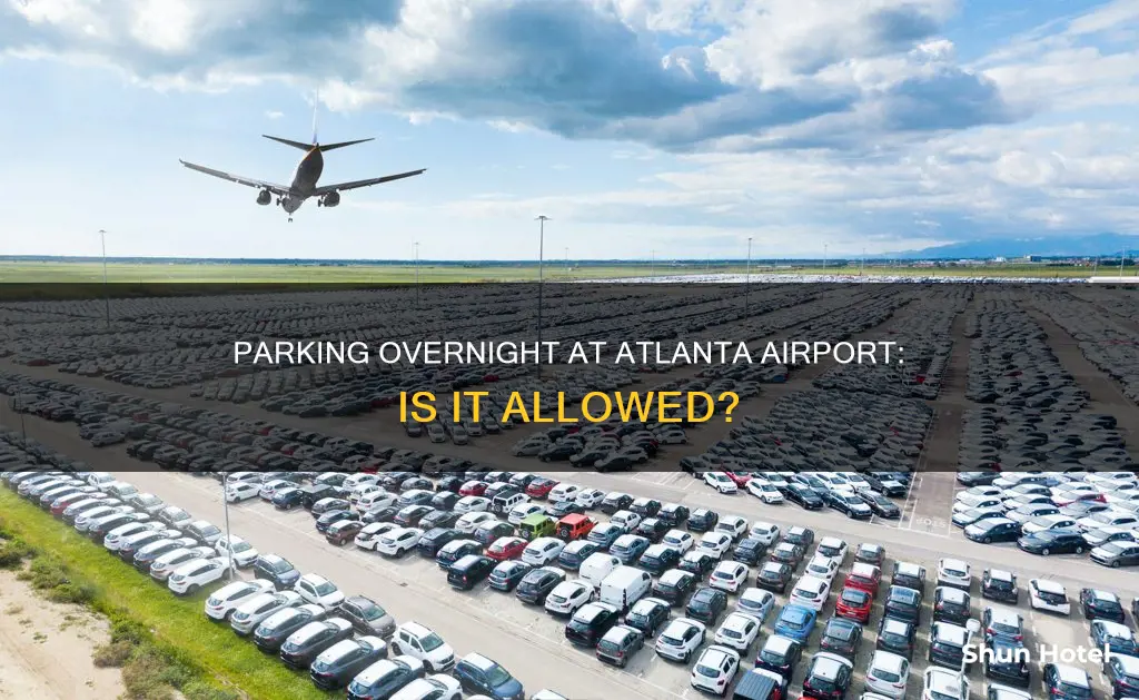 can you park your car at atlanta airport parking overnight