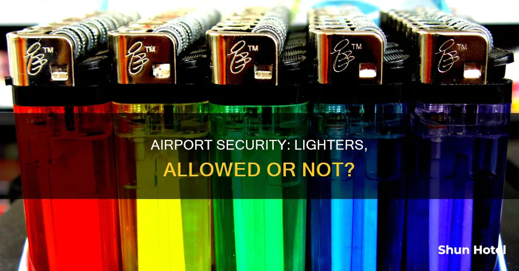 can you pass a lighter through airport security