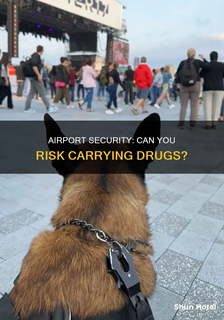 can you pass airport security with little amount of drugs