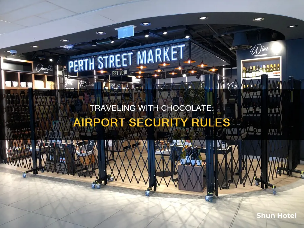 can you pass chocolate bar through air airport security