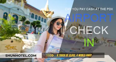 PDX Airport: Cash Payments at Check-In?