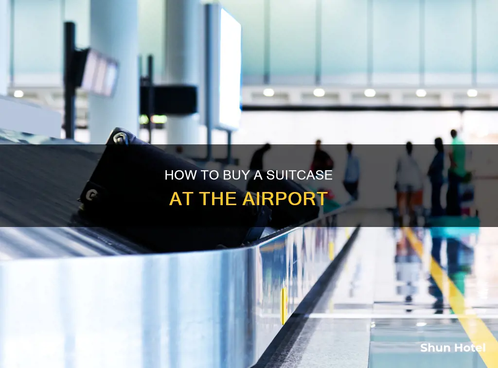 can you pay for a suitcase at the airport
