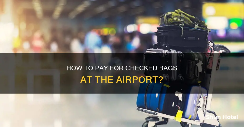 can you pay for checked bags at the airport