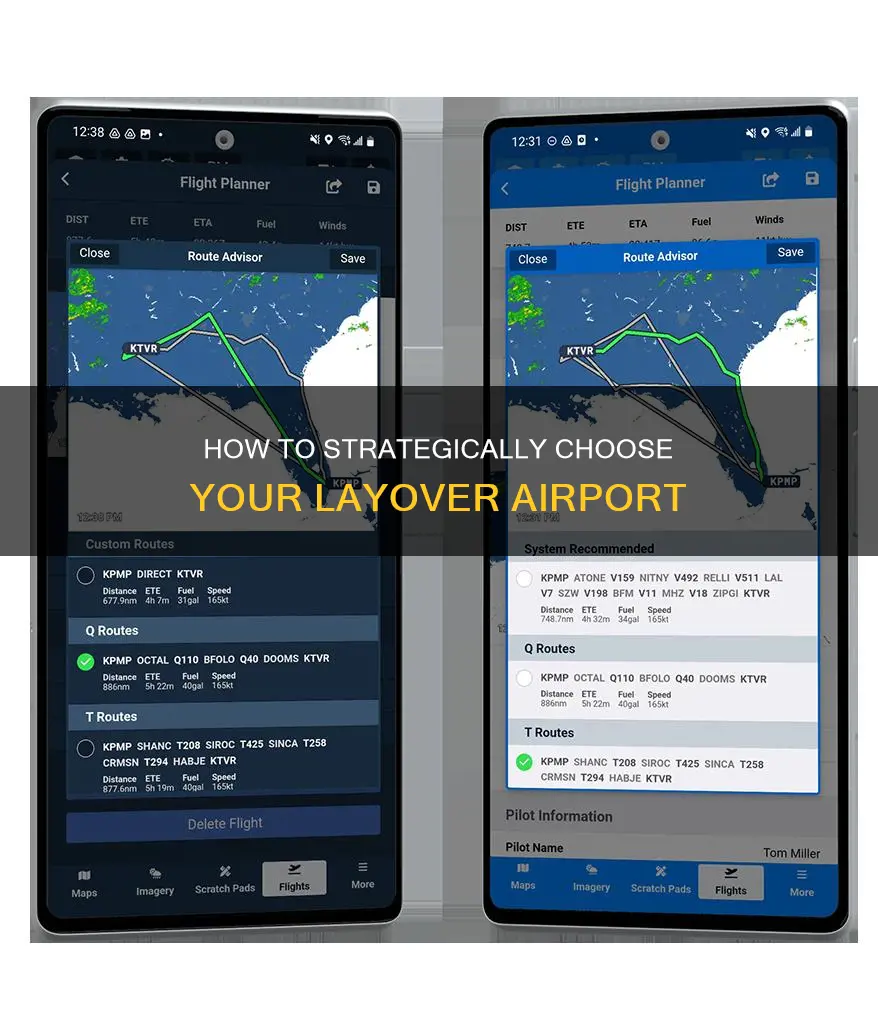 can you pick your layover airport
